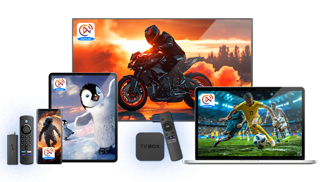 O UniTV net suporte a celulares Android, smart TVs, TV boxes, TV Sticks e outros dispositivos